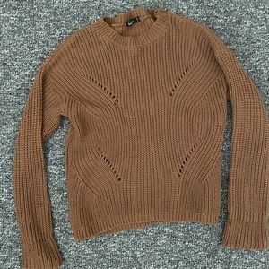 Knitted, brown sweater
